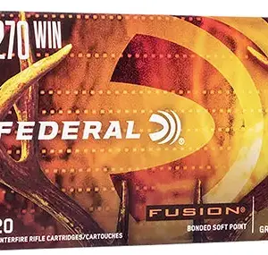 Federal F270TFS2 Fusion  270Win 150gr Bonded Soft Point 20 Per Box/10 Case