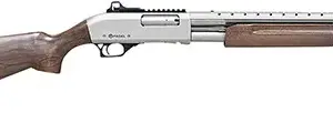 Citadel FRMN1220NKL Mariner  12 Gauge Pump 3" 4+1 18.50"  Nickel Full Heat Shield Barrel, Nickel Picatinny Rail Stainless Steel Receiver, Fixed Walnut Wood Stock