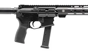 Bersa BAR9GL8BSC AR9  9mm Luger 27+1 8" Barrel, KAW Valley XL Compensator, Hard Coat Anodized Metal Finish, M-Lok Handguard, Magpul MOE+ Grip, Manual Safety