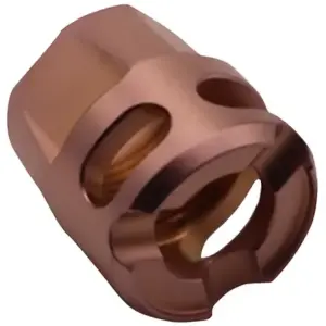True Precision Inc TPYMICROC Micro Compensator Y-Type Copper 416R Stainless Steel 1/2x28 Threads 9mm