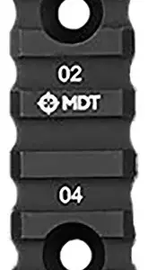 Mdt Sporting Goods Inc 103150-BLK M-Lok Picatinny Rail  Black Anodized 2.50" Long