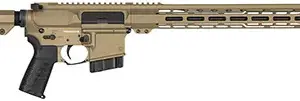 CMMG 28A670CCT Resolute MK4 22 ARC Black Nitride Threaded Barrel, Coyote Tan Cerakote Picatinny Rail Aluminum Receiver, M-LOK Handguard, Black Synthetic CMMG 6 Position RipStock, Black Polymer Grip