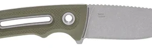 S.O.G SOG17350157 Provider FX 3.75" Fixed Drop Point Plain Stonewashed Cryo CPM 154 SS Blade, Green Textured G10 Handle Presentation Box