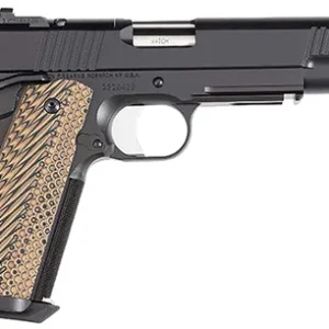 Dan Wesson 01796 Specialist  Full Size Frame 9mm Luger 10+1 5" Stainless Match Grade Barrel, Black Duty Optics Ready/Serrated Steel Slide, Black Duty Steel Frame w/Picatinny Rail, Black/Brown G10 Grip