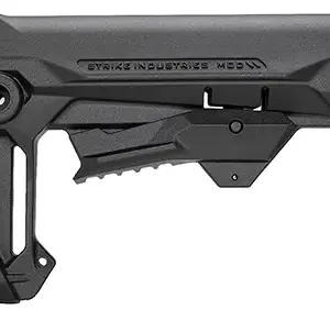 Strike Industries STRIKEESMOD2BK MOD2 Rifle Stock Black Polymer Compatible w/ AR Style Buffer Tubes