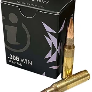 Ammo Inc IGMAN30820 Igman  308 Win 147 gr Full Metal Jacket 20 Per Box/ 50 Case