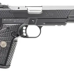 Wilson Combat 2EDCXLPR9 EDC X9 2.0 Compact Frame 9mm Luger 15+1 5" Steel Barrel, Black Armor-Tuff Serrated Stainless Steel Slide, Aluminum Frame w/Picatinny Rail, Black G10 Starburst Grip