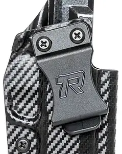 Rounded Gear SFAHELLCATCFRHVAR Kydex  IWB Black Kydex Fits Springfield Hellcat Belt Clip Right Hand