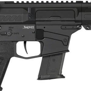 CMMG 57A340FAB Banshee MK57 5.7x28mm 20 8" Black Nitride Medium Taper Threaded Barrel, EML 7" M-LOK Handguards, Black Armor Cerakote Aluminum Picatinny Rail Receiver, CMMG Zeroed Grips