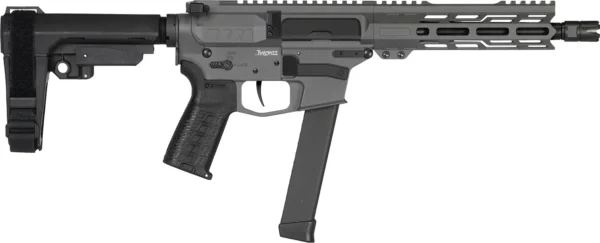 CMMG 99A3B0FTNG Banshee MKGS 9mm Luger 33+1 8" Black Nitride Medium Taper Threaded Barrel, EML 7" M-LOK Handguards, Tungsten Cerakote Aluminum Picatinny Rail Receiver, CMMG Zeroed Grips