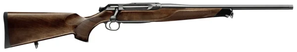 Sauer 80117094 505 Lux Full Size 308 Win 5+1 22" Matte Blued Threaded Barrel, Matte Blued Saddle Mount Steel Receiver, Grade 5 Wood Fixed Stock
