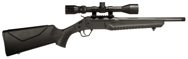 Rossi LWC0350BKS LWC w/Optic 350 Legend 1rd 16.50" Black Oxide Threaded Barrel, Black Picatinny Rail Steel Receiver, Black Fixed Synthetic Stock