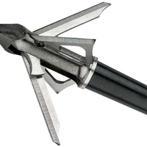 Muzzy 298 Trocar HBX Broadhead Chisel Tip Stainless Steel Ferrule Blades 100 gr/3 Per Pack