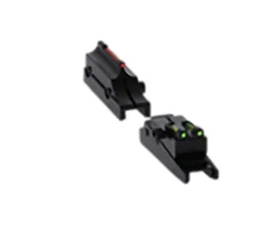 Truglo TG944A Pro Magnum Gobble-Dot Browning Maxus, Silver Red/Green Fiber Optic Black 1/4" Rib