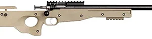 Crickett KSA2150 Precision  Full Size 22 LR Single Shot 16.10" Blued Threaded Bull Barrel, Blued Crickettinny Rail Steel Receiver, Flat Dark Earth Synthetic Adj LOP Stock