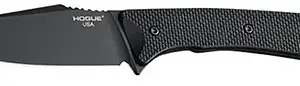 Hogue 35869 Extrak  3.30" Fixed Clip Point Plain Black Cerakote CPM M4 Tool Steel Blade, Black Textured G10 Scales Handle