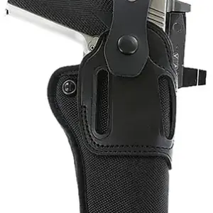 Galco SA95RB Switchback Strongside Crossdraw Belt Black Hybrid Leather-Synthetic Ambidextrous