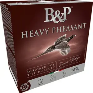B&p Ammunition 123B58H6 Heavy Pheasant  12Gauge 3" 1 5/8oz 6Shot 25 Per Box/10 Case