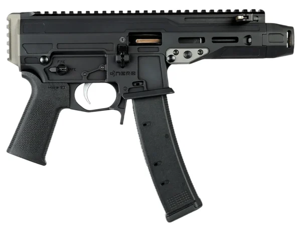 Nemo Arms MNG-9MM-C Mongoose  9mm Luger 35+1 5.80" Black Front Cap Compensator, Black Picatinny Rail Receiver, Black Grip, Ambidextrous