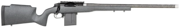 Proof Research 137857 Elevation MTR 2.0 6.5 PRC 22" Carbon Fiber Wrapped Match Grade Threaded Barrel, Black Cerakote Picatinny Rail Steel Receiver, Fixed Proof Black Granite Carbon Fiber Stock