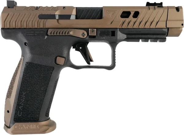 Canik HG7864N TTI Combat 9mm 10+1 4.60" Bronze/Black Polymer Grip