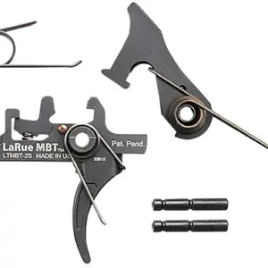 Larue Tactical LTMBT2S MBT-2S  Black Two-Stage Curved Fits AR10/AR15