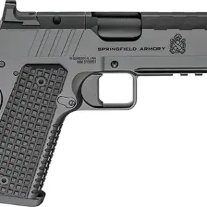 Springfield Armory PX9227LAOS 1911 Emissary 9mm 9+1 4.25" Stainless Steel Barrel Optic Ready Black Carbon Steel Slide VZ Grips Thin-Line G10 Grip