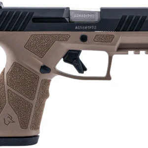 Taurus 1-GX2931B GX2  9mm 13+1 3.37" Matte Stainless Steel Barrel, Matte Black Serrated Stainless Steel Slide, Brown Stainless Steel Frame w/Picatinny Rail, Polymer Grip