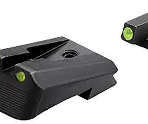 Kimber Mfg.,inc ML11219 1911 Tactical Wedge Fixed Night Sight Set  Green/Tritium Black Outline Front Sight-Green/Tritium Black Outline Rear Sight