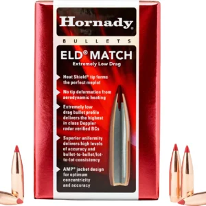 Hornady 263331   6.5mm .264 147gr Extremely Low Drag-Match 500 Per Box/6 Case