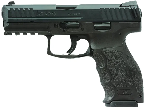 HK 81001161 VP40  40 S&W 10+1 4.09" Black Steel Barrel, Black Cerakote Serrated Steel Slide, Black Polymer Frame w/Picatinny Rail, Black Interchangeable Backstrap Grip