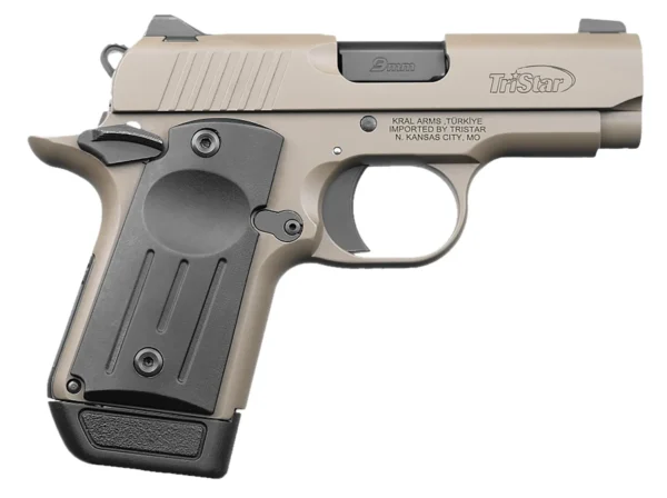 TriStar 85708 Protege X  Sub-Compact Frame 9mm Luger 7+1 3.20" Black Steel Barrel, Flat Dark Earth Cerakote Serrated Steel Slide, Flat Dark Earth Cerakote Frame, Black Polymer Grip