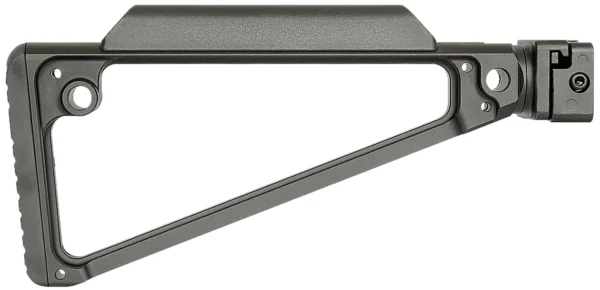 Midwest Industries MITRISF Triangle Side Folding Stock Black 6061 Aluminum