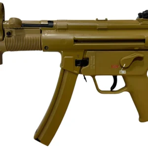 HK 81001077 SP5K-PDW RAL8000 9mmx19 10+1 4.53" Black Navy-Style Threaded Barrel, Flat Dark Earth Earth Cerakote Steel Receiver & Frame, FDE Polymer Grip, 2 Magazines
