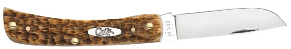 CASE 00245 AMBER BONE PEACH SEED JIG SOD BUSTER JR