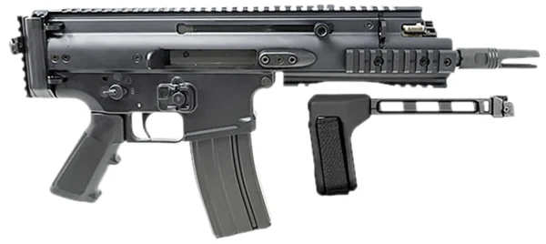 FN 38101882 SCAR 15P 5.56x45mm 30+1 7.50" Black Steel Barrel, Black Anodized Picatinny Rail Aluminum Receiver, SB Tactical Brace, Ambidextrous