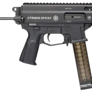 Global Ordnance LLC 197892004831 Grand Power Stribog SP45A3 45 ACP 8" Black PDW Tailhook Brace
