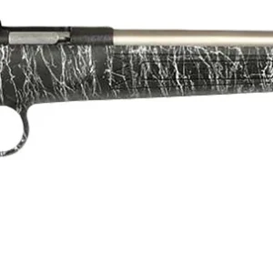 Crickett KSA2444 Gen2  Youth 22 LR 1rd 16.13" Stainless Single Shot Barrel, Stainless Steel Receiver, Black w/White Webbing Fixed Synthetic Stock