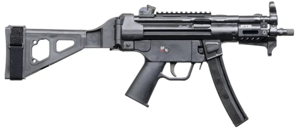 PTR  9RS BR 9mm Luger 30+1 6" Black Nitride 3-Lug Threaded Barrel, M-LOK Handguard, Black Parkerized Aluminum Picatinny Rail Receiver, SB Tactical Brace, Black Polymer Grip