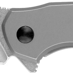 Kershaw 1375 Valve  EDC 2.25" Folding Drop Point Plain Stonewashed 4Cr14 Blade, Bead Blasted Stainless Steel Handle
