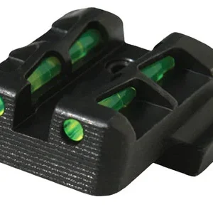 HiViz MPSLW11 S&W M&P Shield LiteWave Rear Sight  Black | Green Interchangeable Fiber Optic