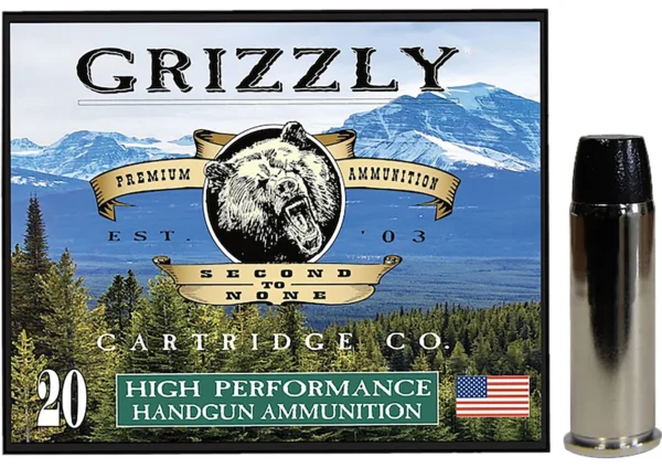Grizzly Ammo GC44M9   44Mag 260gr Wide Flat Nose Gas Check 20 Per Box/10 Case