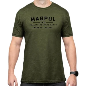 Magpul MAG1112-317  Go Bang Parts Olive Drab Heather Cotton/Polyester Short Sleeve XL