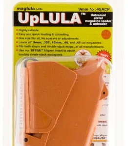 Maglula UP60BO UpLULA Loader & Unloader Double Stack Single Stack Orange Polymer 9mm Luger 45 ACP Pistols