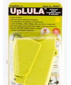 Maglula UP60L UpLULA Loader & Unloader Double & Single Stack Style made of Polymer with Lemon Finish for 9mm Luger, 45 ACP Pistols