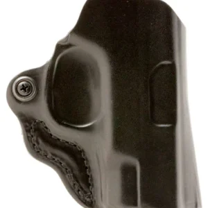 DeSantis Gunhide 019BAV5Z0 Mini Scabbard  OWB Black Leather Belt Slide Fits Ruger LC9 Right Hand