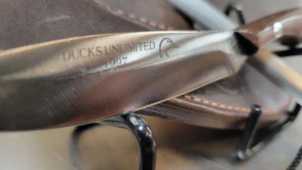 Ducks Unlimited Guide Series - Knife With Sheath and Sharpener - USED - Image 2