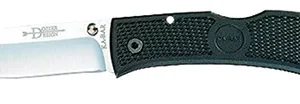 Ka-Bar 4062 Dozier Hunter 3" Folding Drop Point Plain AUS-8A SS Blade, Black Zytel Handle, Includes Pocket Clip