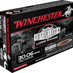 Winchester Ammo S3006LR Expedition Big Game Long Range 30-06 Springfield 190 gr Nosler AccuBond Long Range 20 Per Box/ 10 Case