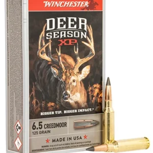 Winchester Ammo X65DS Deer Season XP  6.5 Creedmoor 125 gr Extreme Point 20 Per Box/ 10 Case